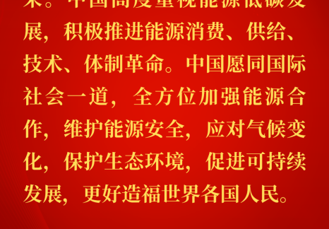 能源金句：習(xí)近平關(guān)于國(guó)家能源安全重要論述（一百九十七）